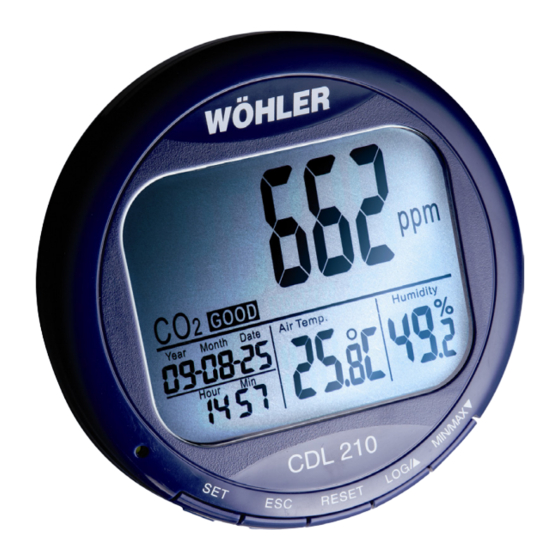 Wohler CDL 210 Manuel De Instrucciones