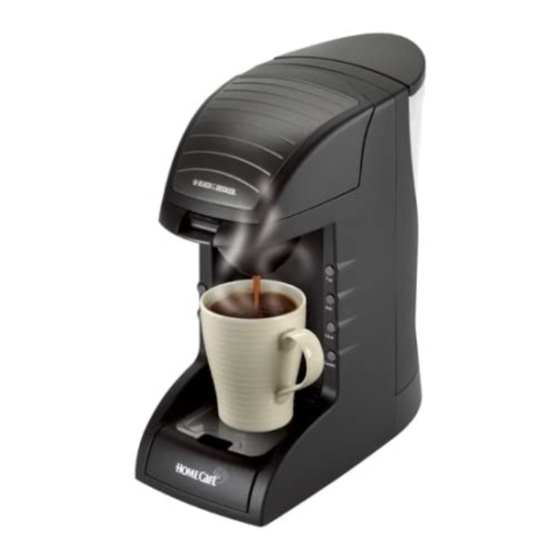 BLACK&DECKER Home Cafe GT300 Instrucciones De Inicio Rapido