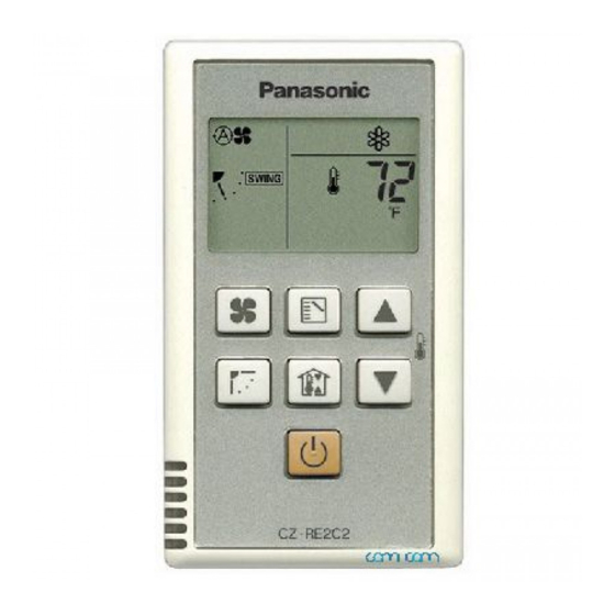 Panasonic CZ-RE2C2 Manual De Instrucciones