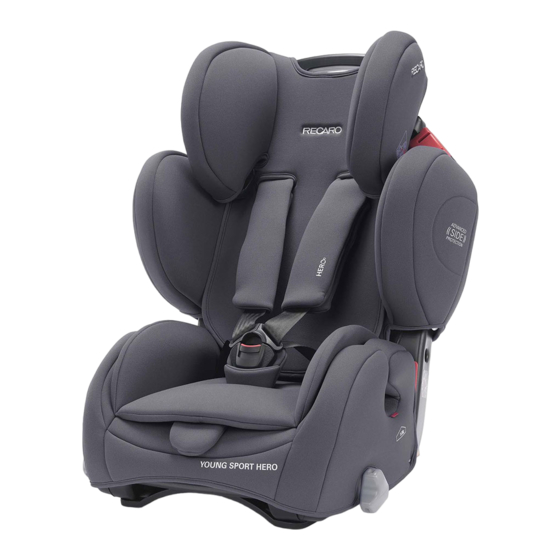 RECARO Young Sport Instrucciones Montaje