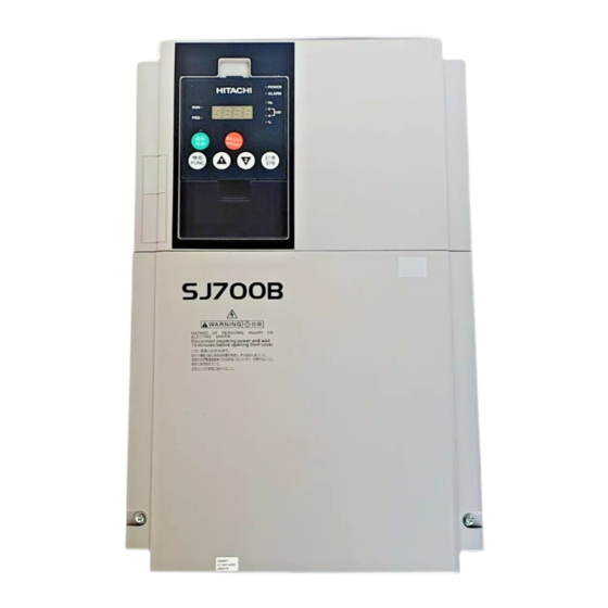 Hitachi SJ700B Serie Guía De Referencia Rápida