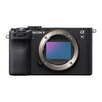 Sony ILCE-7CM2 Guía De Inicio