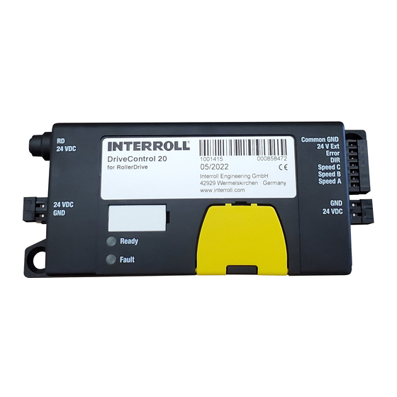 Interroll DriveControl 20 Manual De Instrucciones