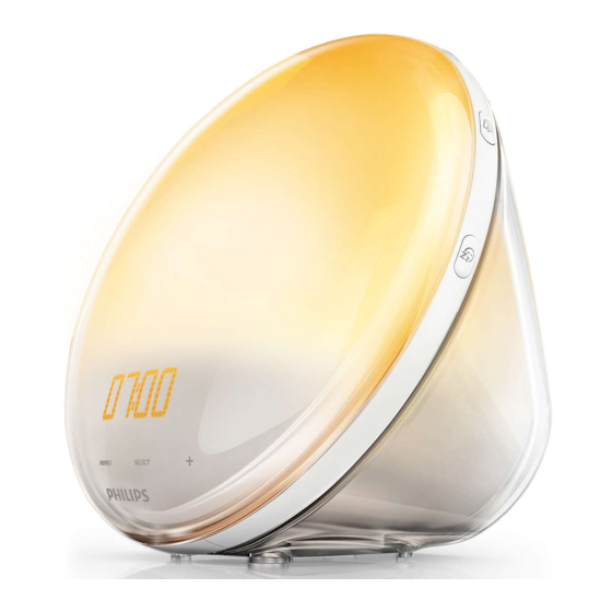 Philips Wake-up Light HF3520/60 Manuales