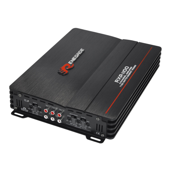 Renegade RXA 1100 Manual De Uso