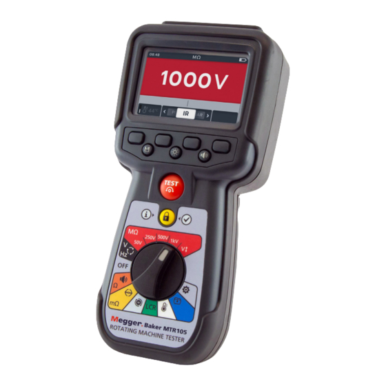 Megger MTR105 Guia Del Usuario