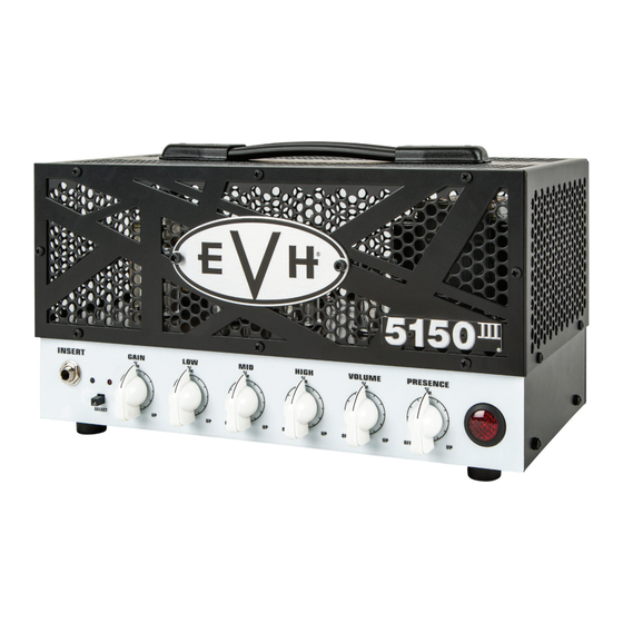 Evh 5150III 15-WATT HEAD Manual De Instrucciones