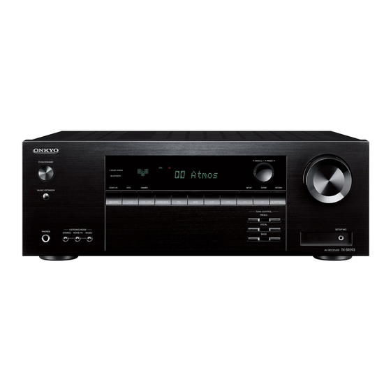 Onkyo TX-SR393 Guía De Configuración Inicial