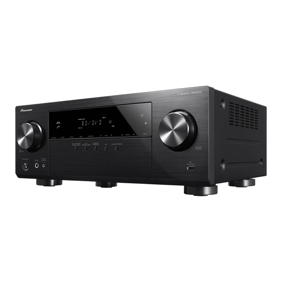 Pioneer VSX-531D Manual De Instrucciones