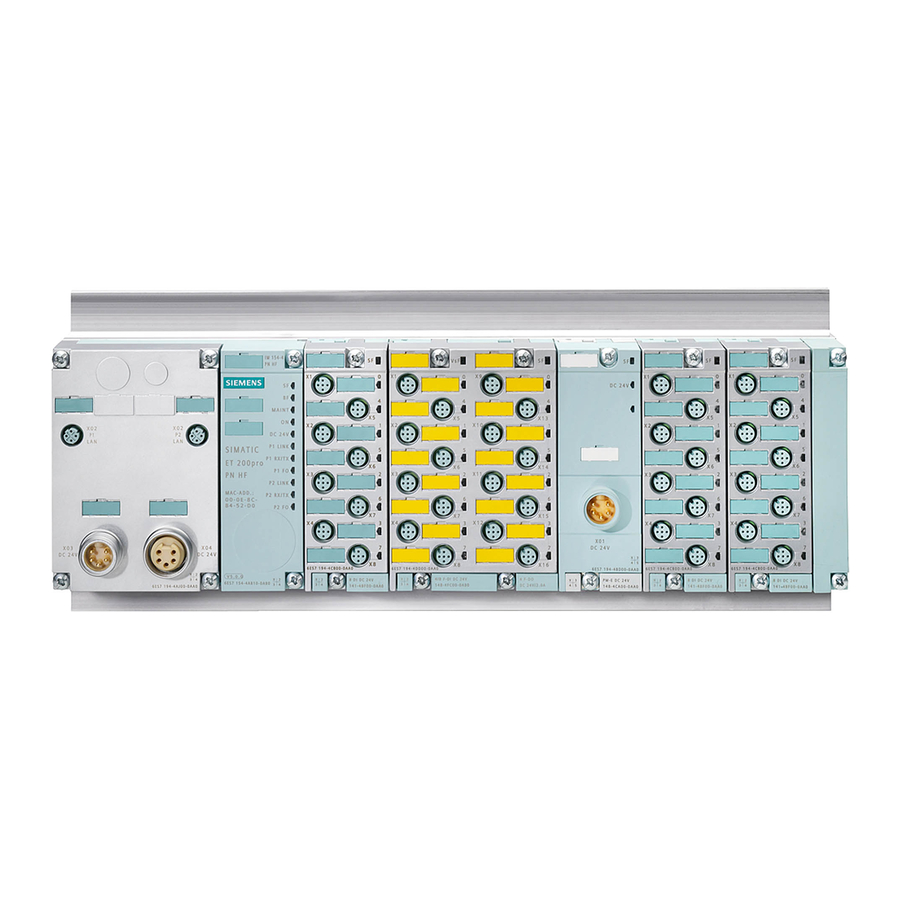 Siemens SIMATIC ET200PRO PS Instrucciones De Uso