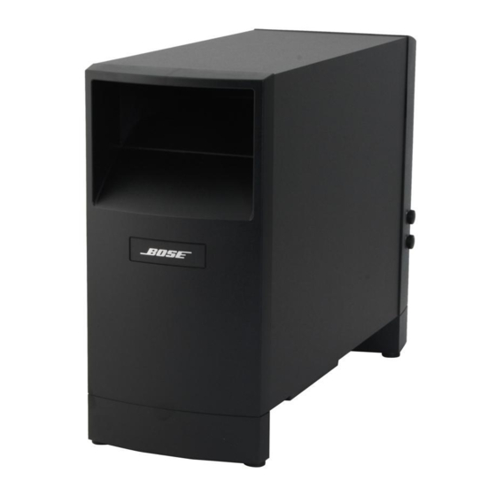 Bose Acoustimass III 6 Serie Manuales