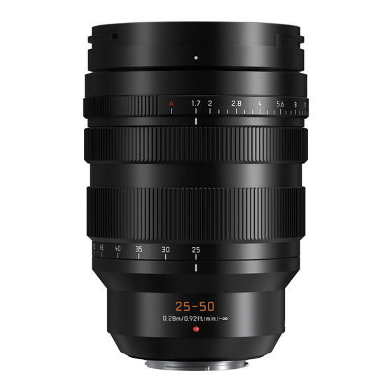 Panasonic H-X2550 Instrucciones De Funcionamiento