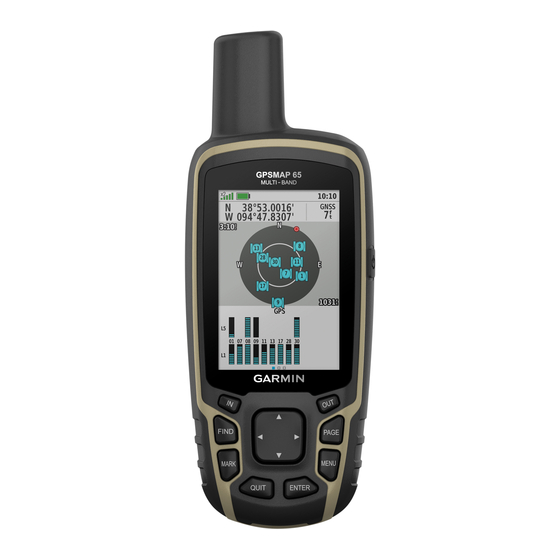 Garmin GPSMAP 65 Manual Del Usuario