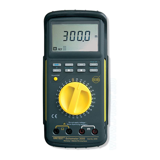 BEHA UNITEST Echometer 3000 Manuales