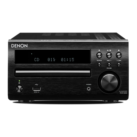 Denon RCD-M40 Manual Del Usuario