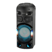 Sony MHC-V42D Manual De Instrucciones