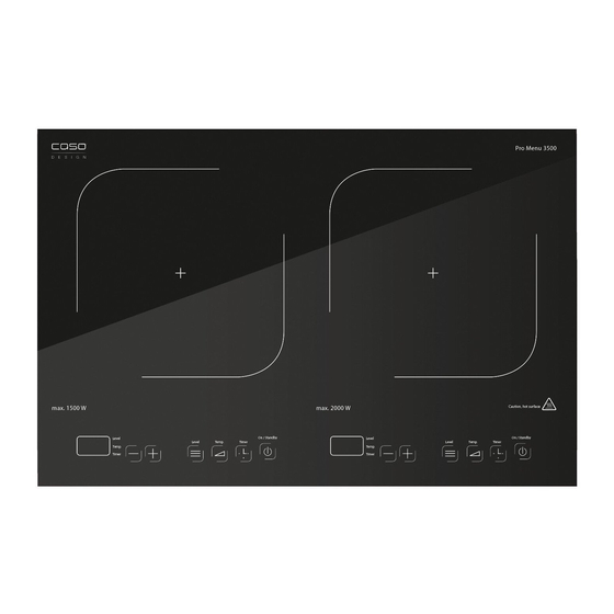 CASO DESIGN W3500 Manual De Instrucciones