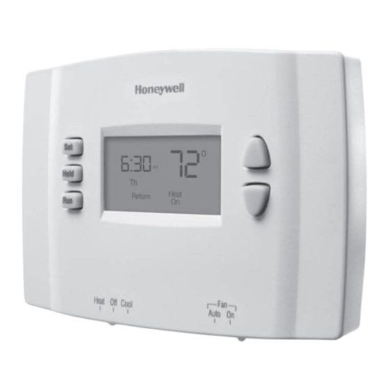 Honeywell RTH2300 Serie Manual Del Propietário