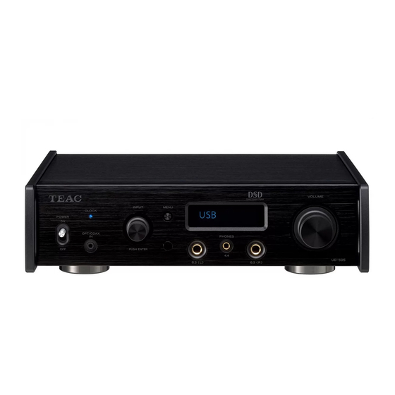 Teac UD-505-X Manual Del Usuario