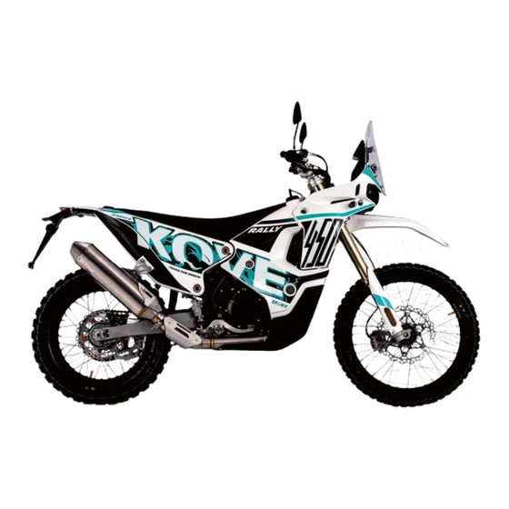Kove 450 Rally Manual Del Usuario