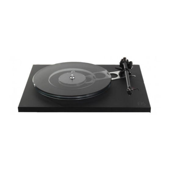 Rega PLANAR 6 Manual De Instrucciones