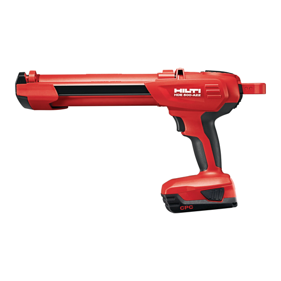 Hilti HDE 500-A22 Manual Del Usuario