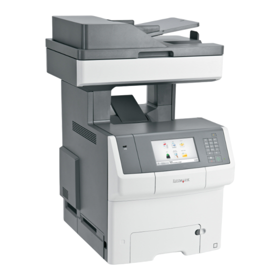 Lexmark X746 Serie Guia Del Usuario