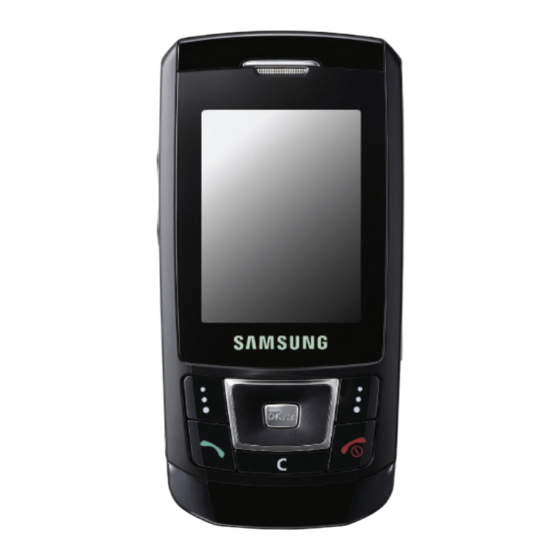 Samsung SGH-D900 Manual Del Usuario