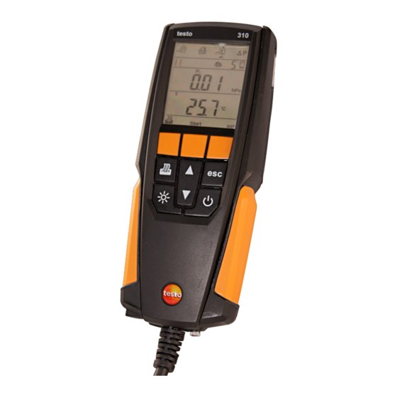 testo 310 Guía Rápida