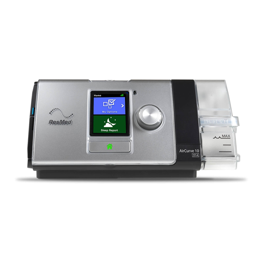 ResMed AirCurve 10 ST-A Guía De Uso Rápida