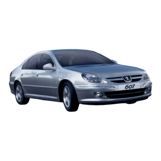 PEUGEOT 607 Manual
