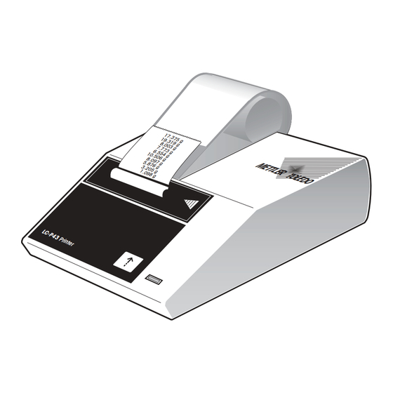Mettler Toledo LC-P43 Instrucciones De Manejo