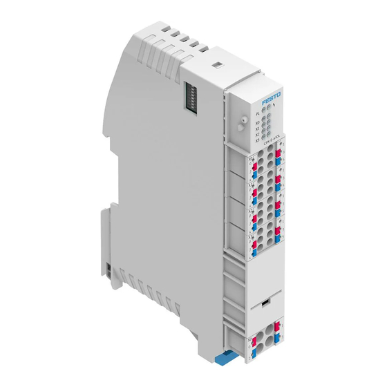 Festo CPX-E-4IOL Serie Manual Del Usario