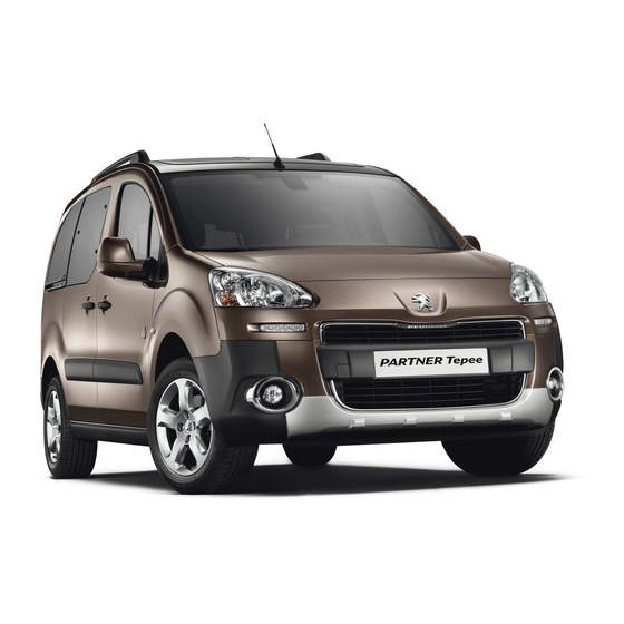 PEUGEOT PARTNER Tepee Guía De Utilización