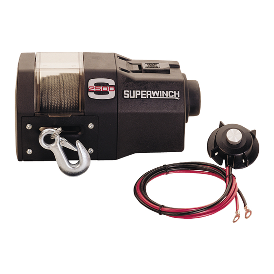 Superwinch S2500 Manual Del Propietário