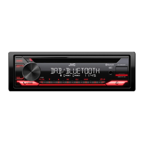 JVC KD-T922BT Manual De Instrucciones