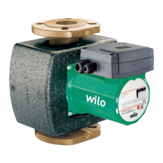 Wilo TOP-Z Instrucciones De Instalación Y Funcionamiento