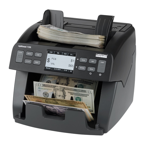 ratiotec rapidcount T 575 Manual De Instrucciones