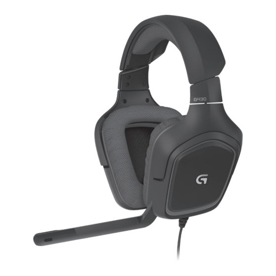 Logitech G430 Manual Del Usuario