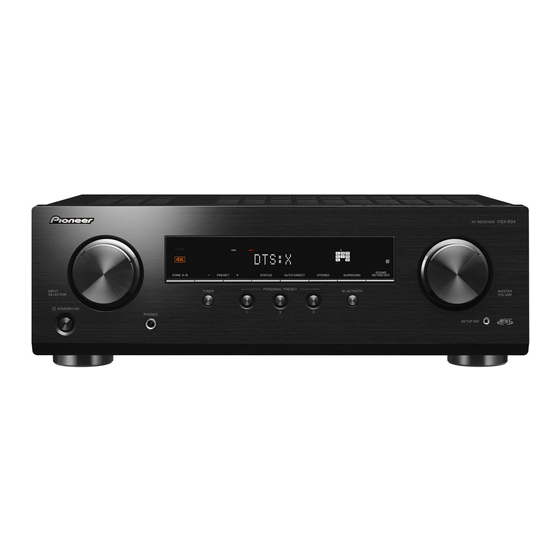 Pioneer VSX-834 Manual De Instrucciones