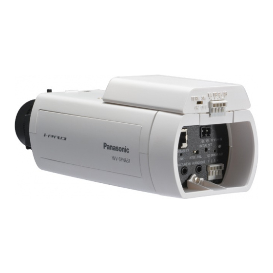 Panasonic WV-SPN6R481 Manual De Instrucciones