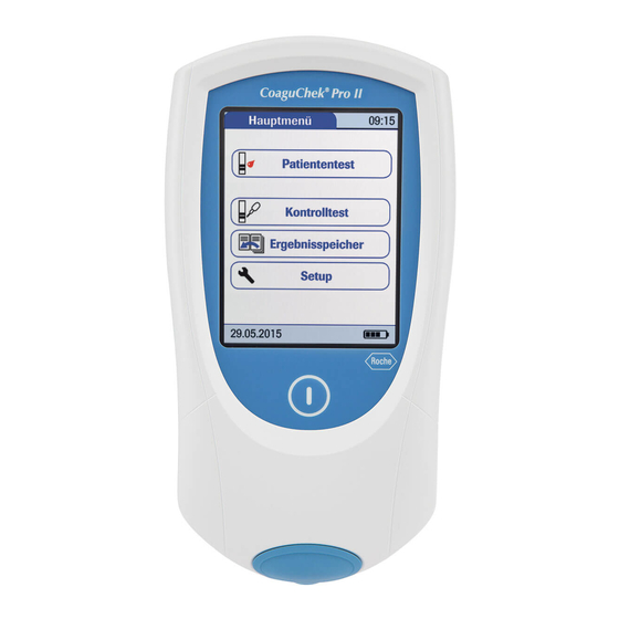 Roche Coaguchek Pro II Manuales