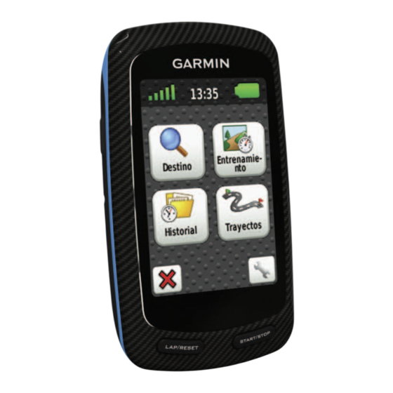 Garmin EDGE 800 Guia De Inicio Rapido