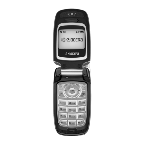 Kyocera Topaz KX7 Guia Del Usuario