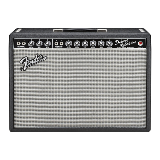 Fender 65 DELUXE REVERB Manuales