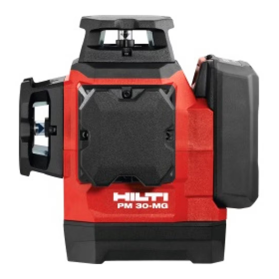 Hilti PM 30-MG Manual De Instrucciones Original