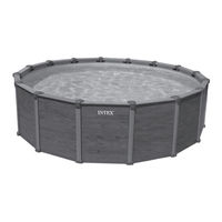 Intex GRAPHITE GRAY PANEL POOL SET Manual Del Propietário