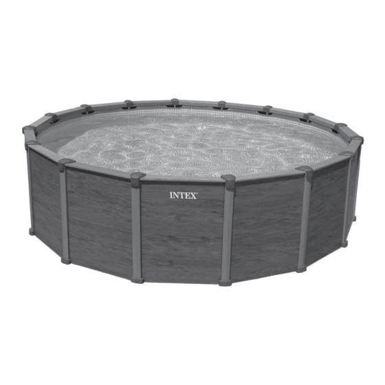 Intex GRAPHITE GRAY PANEL POOL SET Manual Del Propietário