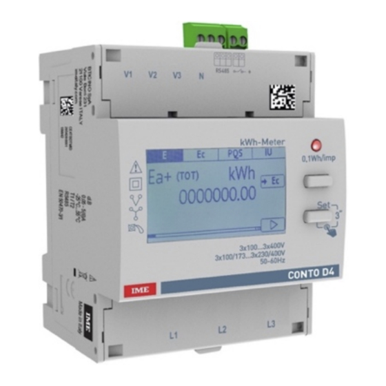 LEGRAND IME CONTO D4-Pt Manual Del Usario