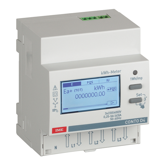 LEGRAND IME CONTO D4-Pt Manual Del Usuario